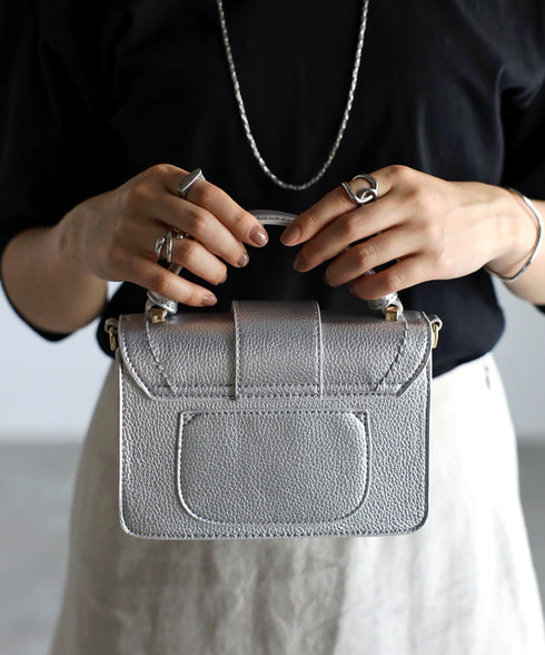 【雑誌掲載】2WAYスクエアバックルショルダーバッグ 12-1091